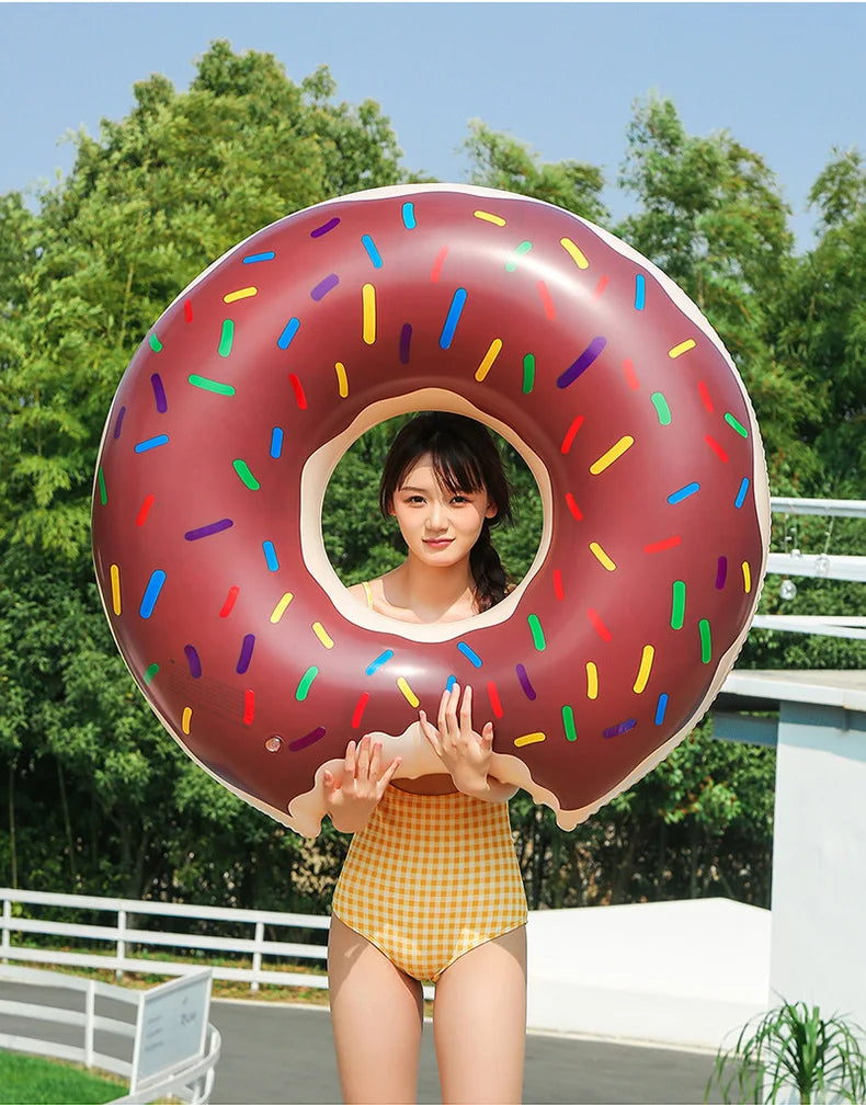 Ciambella Gonfiabile da Piscina – Anello Galleggiante Donut per Adulti e Bambini | Estate 2025