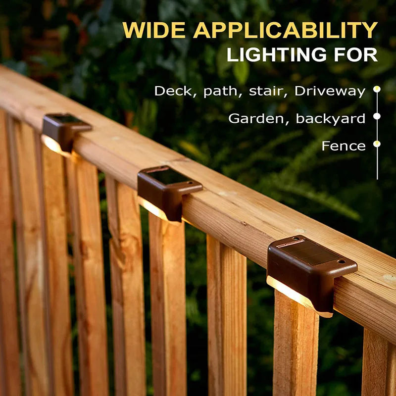 Luci Solari LED per Esterni – Set da 3 o da 5 pz -Ideali per Giardino, Recinzioni, Ringhiere | Impermeabili – Bianche o Nere, Luce Calda o Fredda