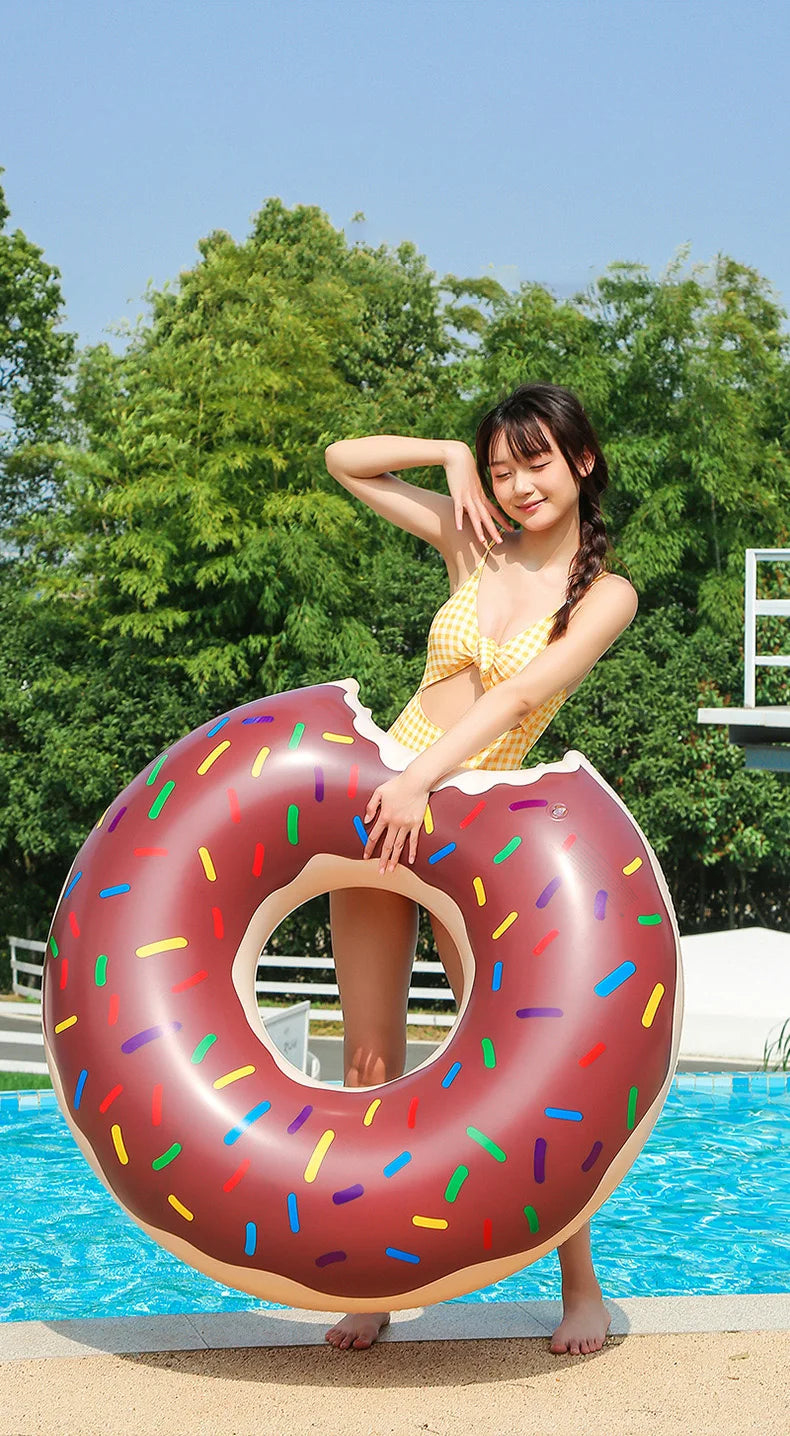 Ciambella Gonfiabile da Piscina – Anello Galleggiante Donut per Adulti e Bambini | Estate 2025