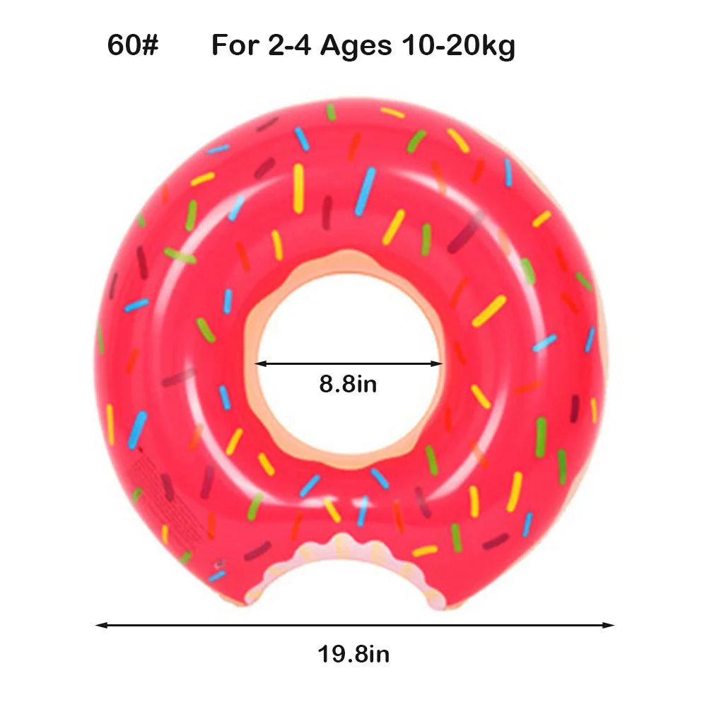 Ciambella Gonfiabile da Piscina – Anello Galleggiante Donut per Adulti e Bambini | Estate 2025