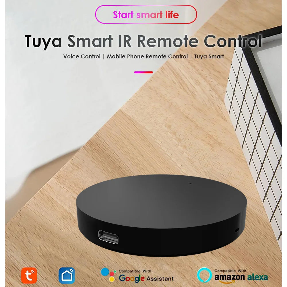 Smart hub Tuya IR Universal Remote – Controllo Wi‑Fi per TV, AC, DVD | Alexa & Google Home