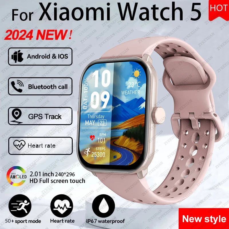 NUOVO Smartwatch Xiaomi watch - Orologio Smart Touch AMOLED HD, GPS, Bluetooth, 5 ATM