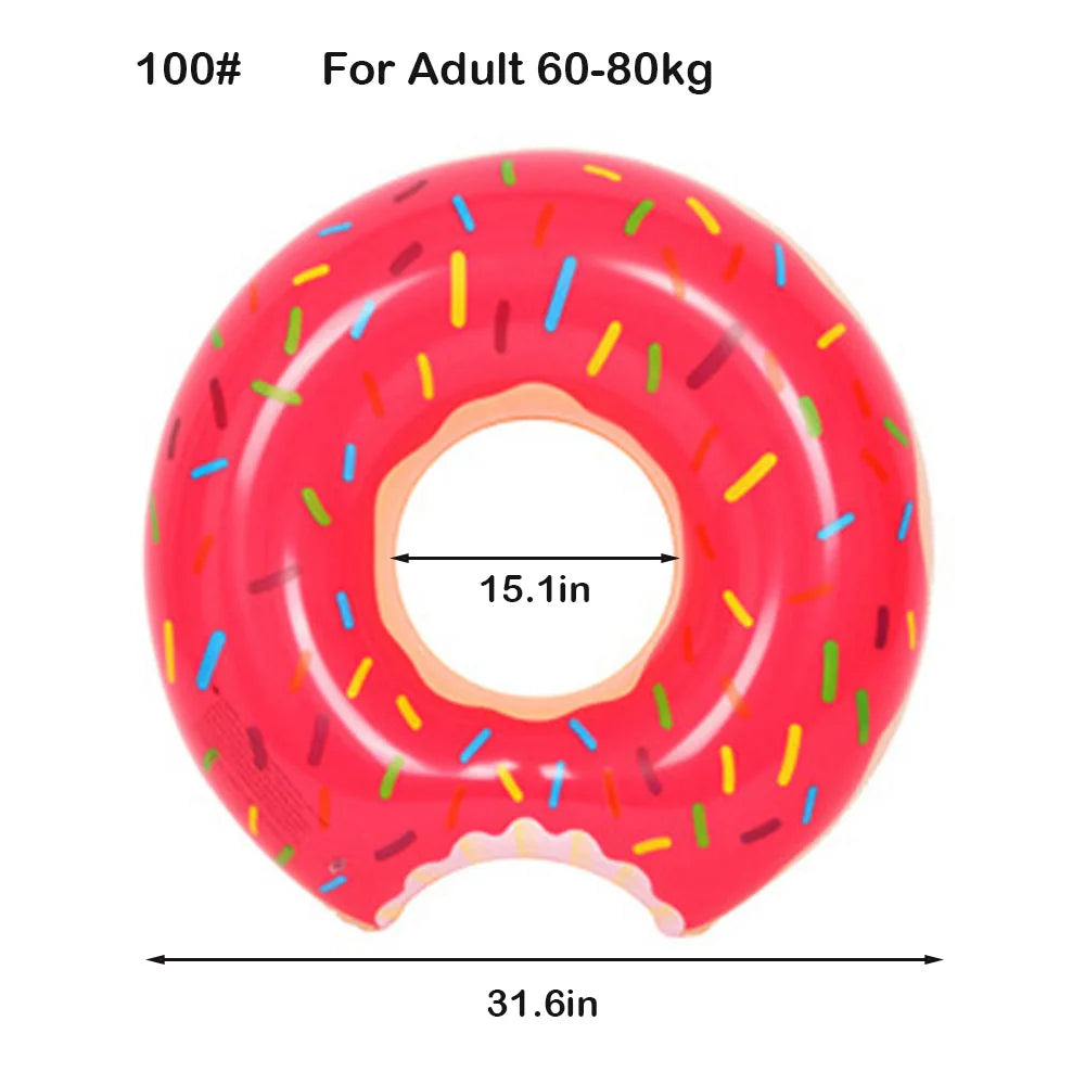 Ciambella Gonfiabile da Piscina – Anello Galleggiante Donut per Adulti e Bambini | Estate 2025