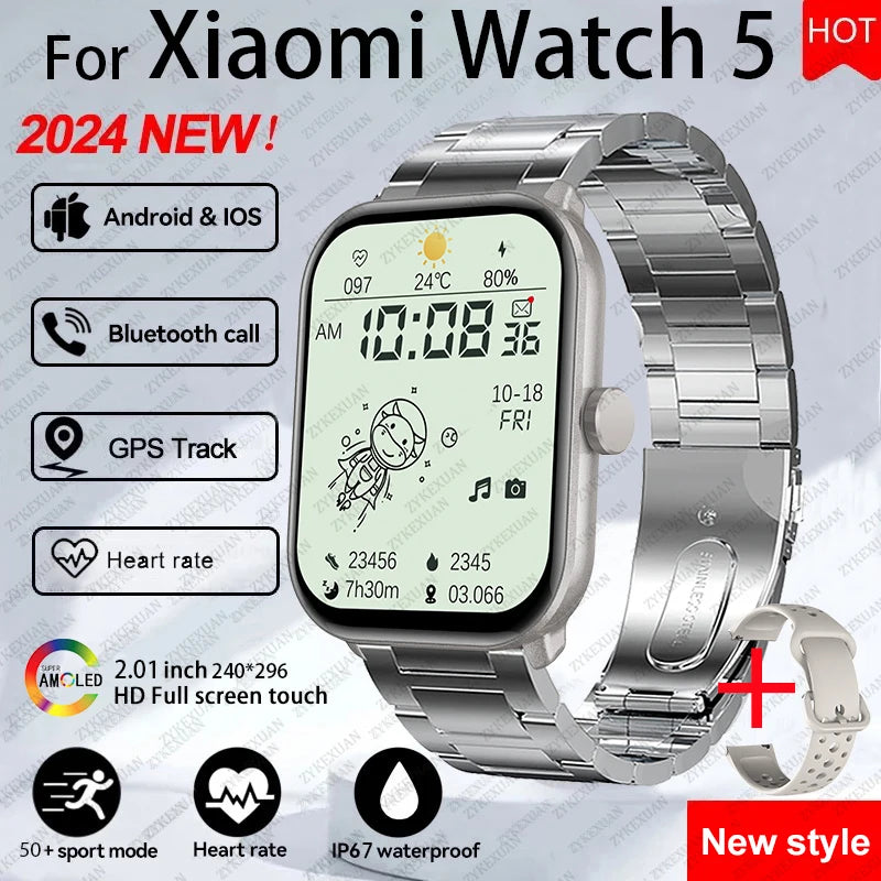 NUOVO Smartwatch Xiaomi watch - Orologio Smart Touch AMOLED HD, GPS, Bluetooth, 5 ATM