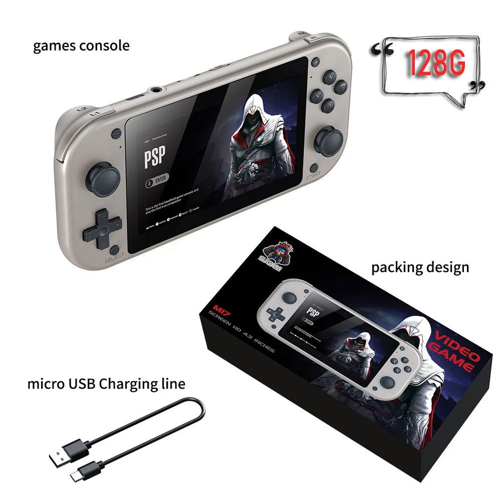 Console Portatile Retro Gaming – 25 Emulatori Integrati, 20000+ Giochi Inclusi già installati | Schermo LCD 4.3”
