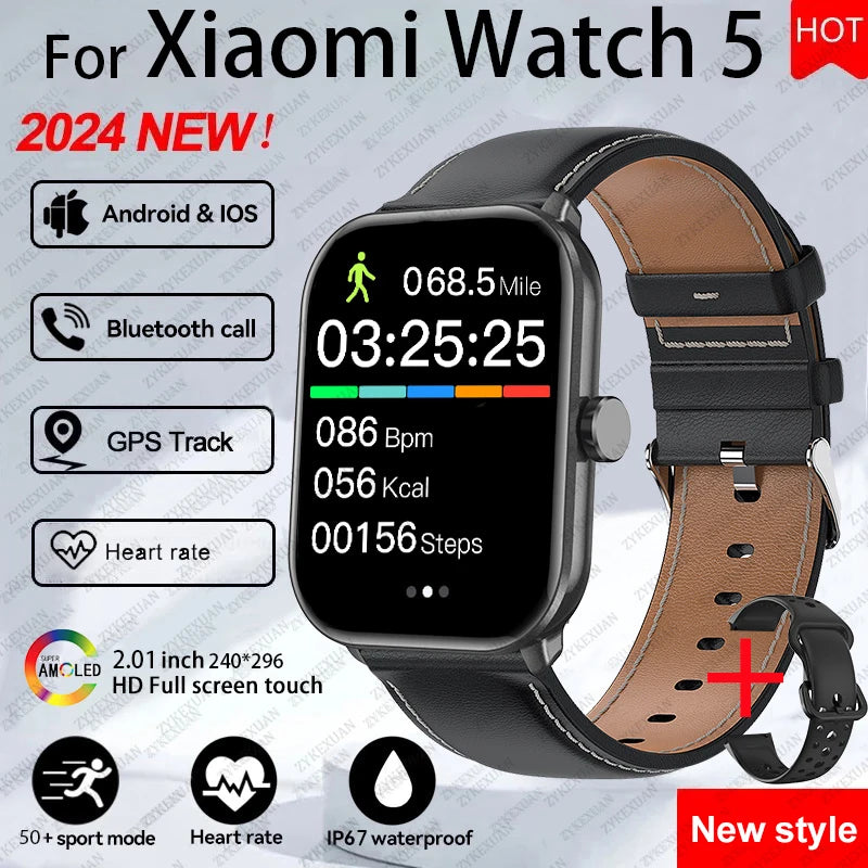 NUOVO Smartwatch Xiaomi watch - Orologio Smart Touch AMOLED HD, GPS, Bluetooth, 5 ATM