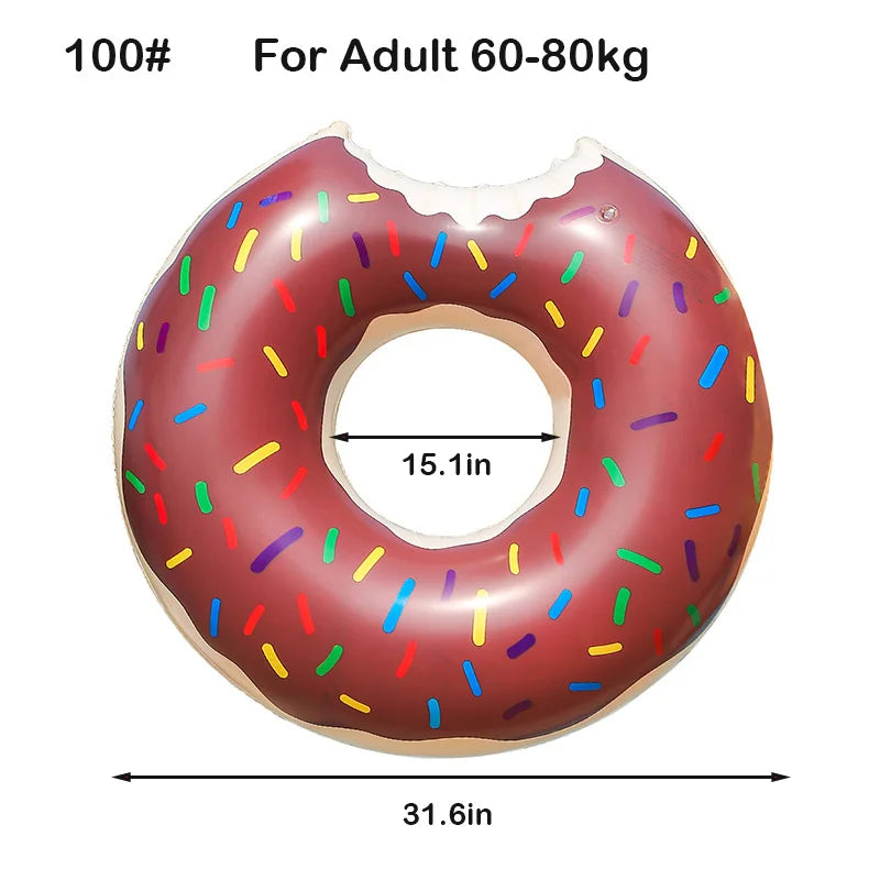 Ciambella Gonfiabile da Piscina – Anello Galleggiante Donut per Adulti e Bambini | Estate 2025