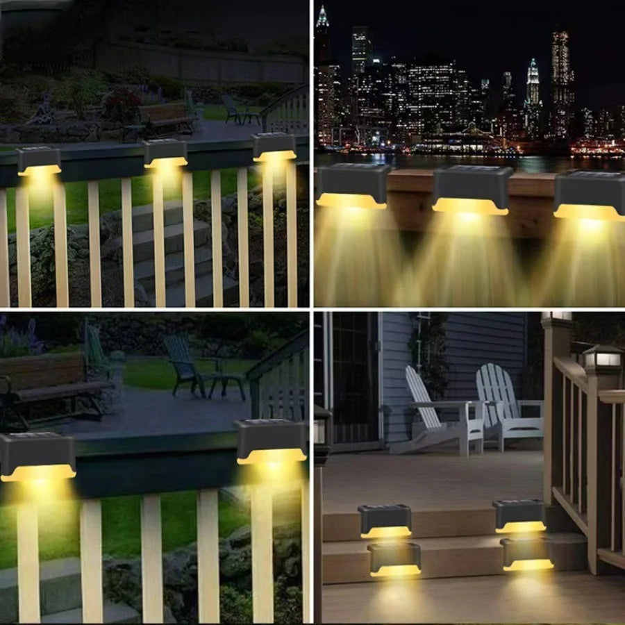 Luci Solari LED per Esterni – Set da 3 o da 5 pz -Ideali per Giardino, Recinzioni, Ringhiere | Impermeabili – Bianche o Nere, Luce Calda o Fredda