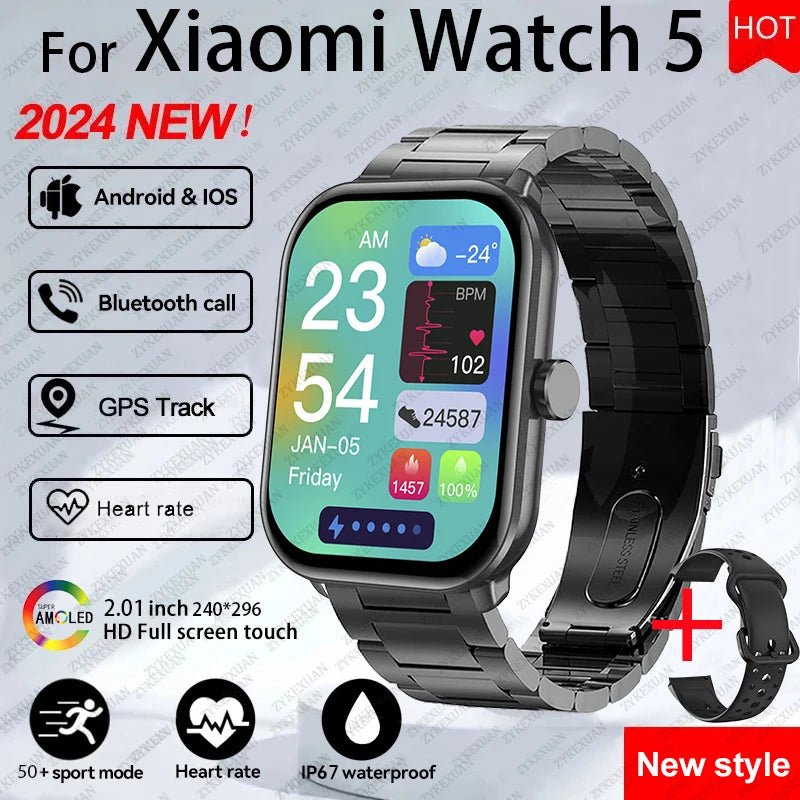 NUOVO Smartwatch Xiaomi watch - Orologio Smart Touch AMOLED HD, GPS, Bluetooth, 5 ATM