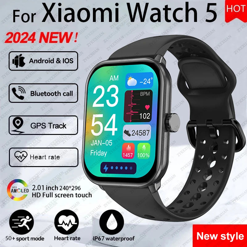 NUOVO Smartwatch Xiaomi watch - Orologio Smart Touch AMOLED HD, GPS, Bluetooth, 5 ATM