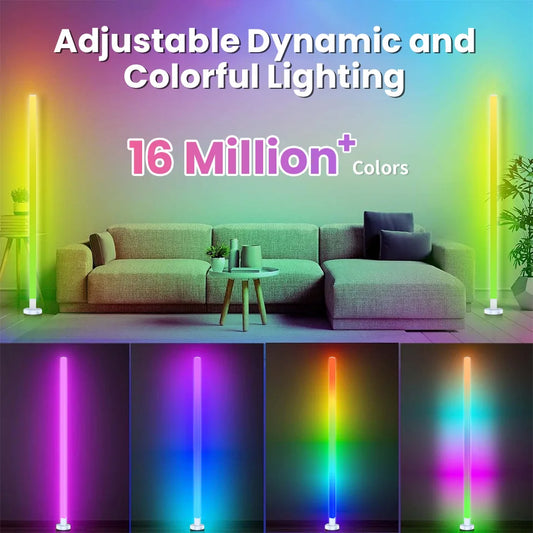 Lampada da Terra RGB Smart - Controllo APP, LED Multicolore Dimmerabili (Disponibile in 2 misure: 90 cm e 150 cm)