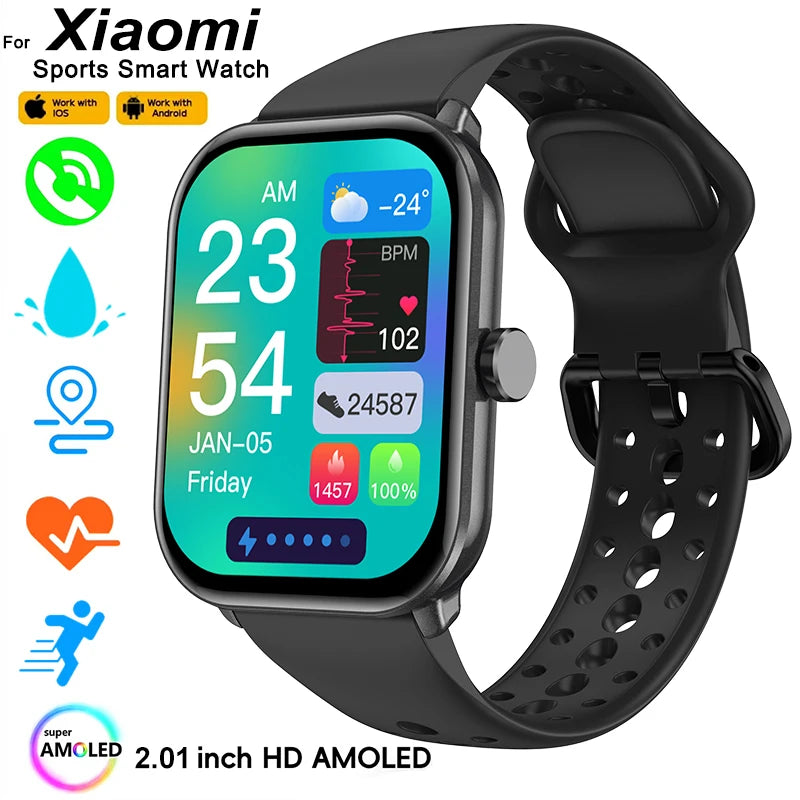 NUOVO Smartwatch Xiaomi watch - Orologio Smart Touch AMOLED HD, GPS, Bluetooth, 5 ATM