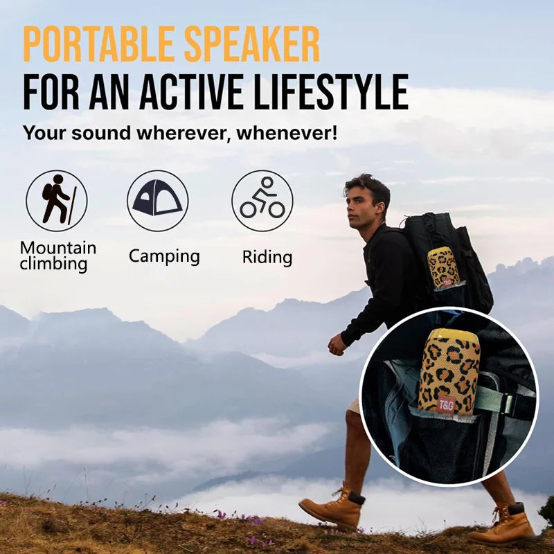 Speaker Bluetooth T&G TG117 β Portatile, Woofer Potente, FM, USB, IPX5, Vari Colori Disponibili