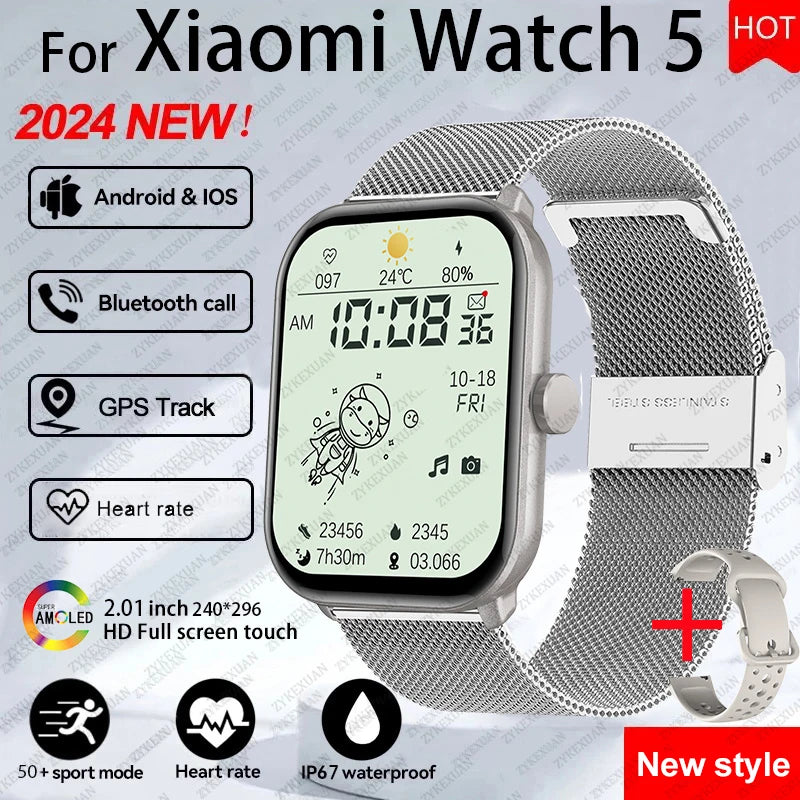 NUOVO Smartwatch Xiaomi watch - Orologio Smart Touch AMOLED HD, GPS, Bluetooth, 5 ATM