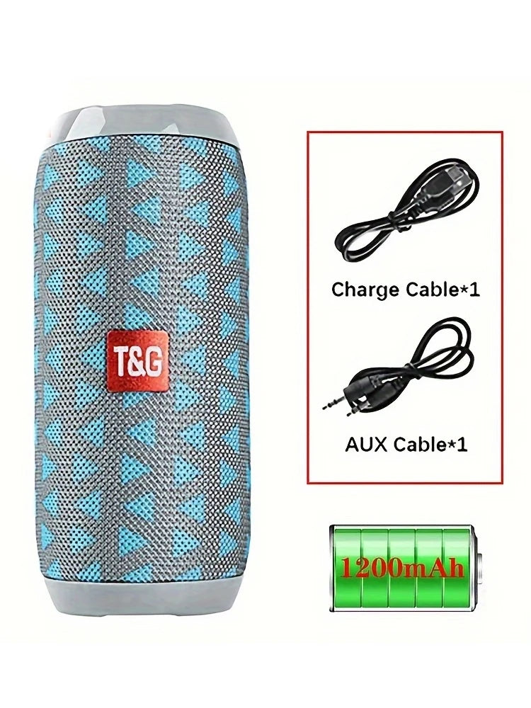 Speaker Bluetooth T&G TG117 – Portatile, Woofer Potente, FM, USB, IPX5, Vari Colori Disponibili