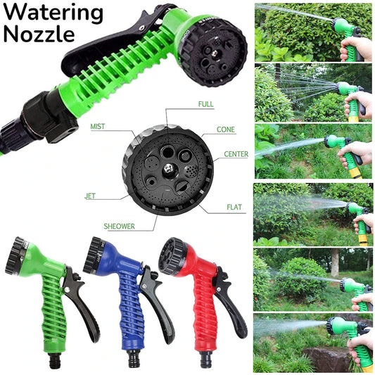Pistola  Multifunzione per Giardino – 7 Getti, 3 Colori disponibili , Attacco Universale