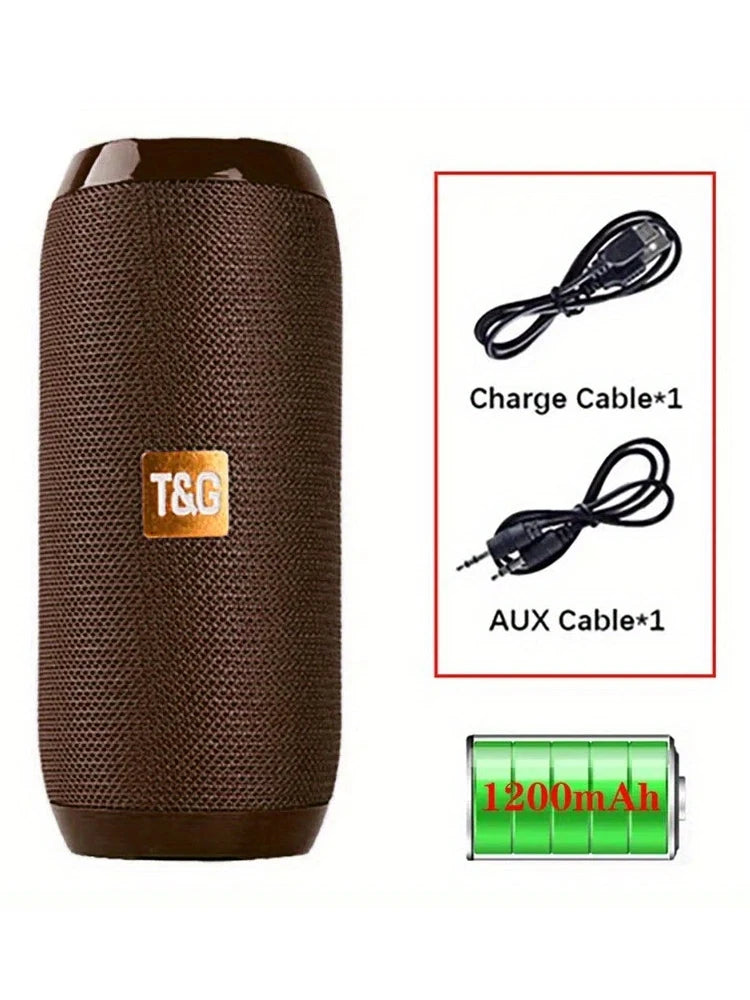 Speaker Bluetooth T&G TG117 – Portatile, Woofer Potente, FM, USB, IPX5, Vari Colori Disponibili