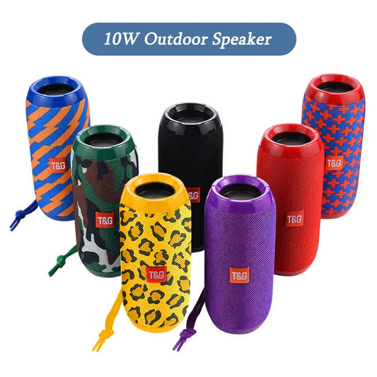 Speaker Bluetooth T&G TG117 – Portatile, Woofer Potente, FM, USB, IPX5, Vari Colori Disponibili
