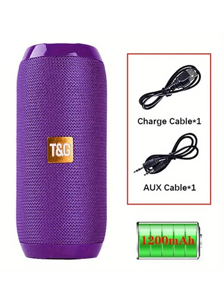 Speaker Bluetooth T&G TG117 – Portatile, Woofer Potente, FM, USB, IPX5, Vari Colori Disponibili