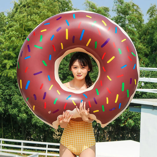 Ciambella Gonfiabile da Piscina – Anello Galleggiante Donut per Adulti e Bambini |  Estate 2025